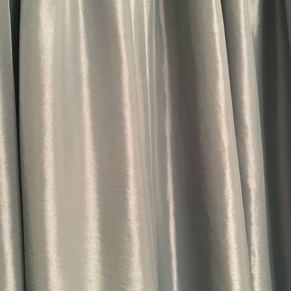 American Living Set of 2 Panels Blue Silky Like Curtain Panels - Picture 7 of 10